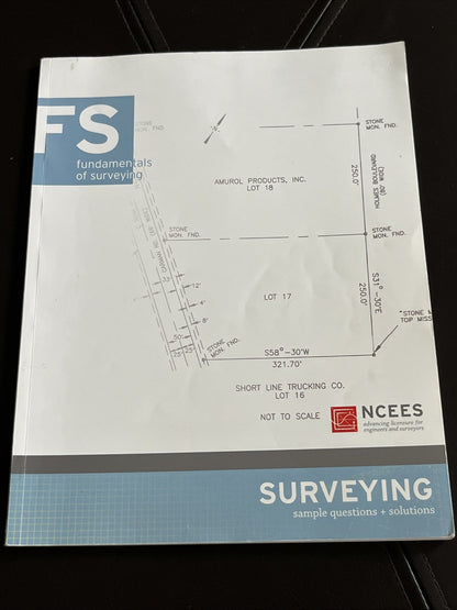 NCEES Fundamentals of Surveying Sample Questions and Solutions