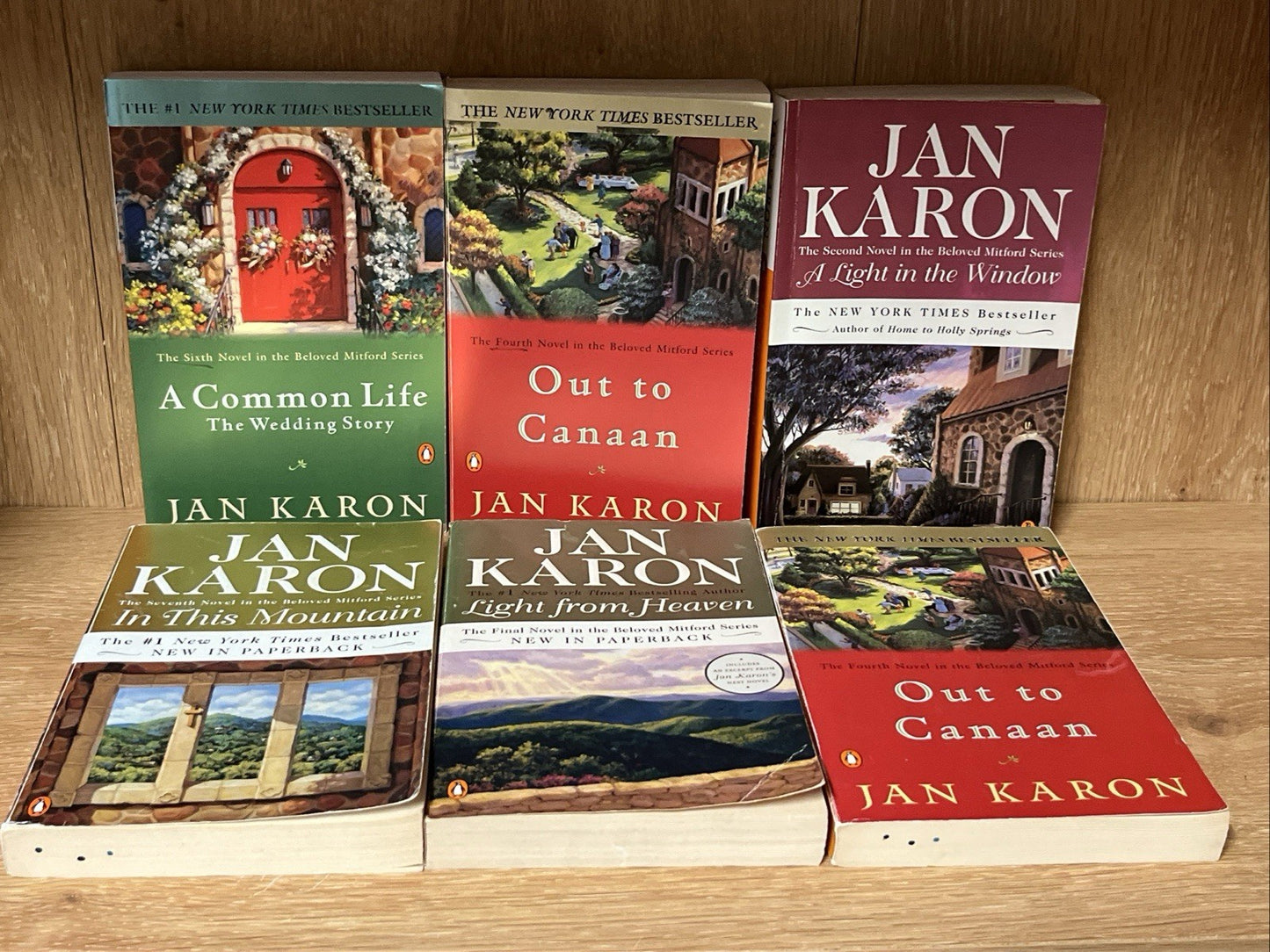 Jan Karon Book Lot 5 : Out of Canaan And A Common Life