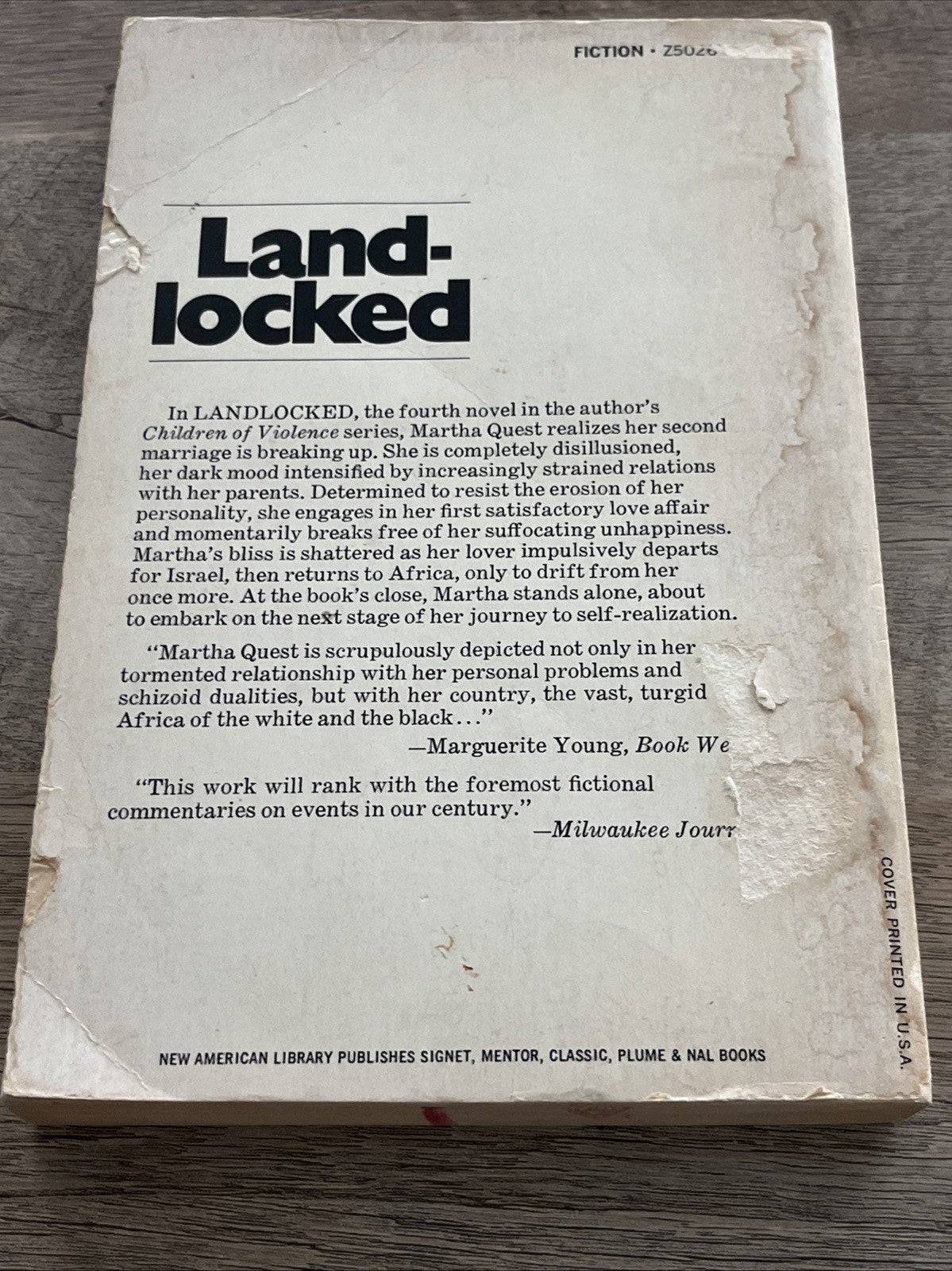 Doris Lessing Children of Violence Martha Quest Landlocked 3rd Ed  1964/1966
