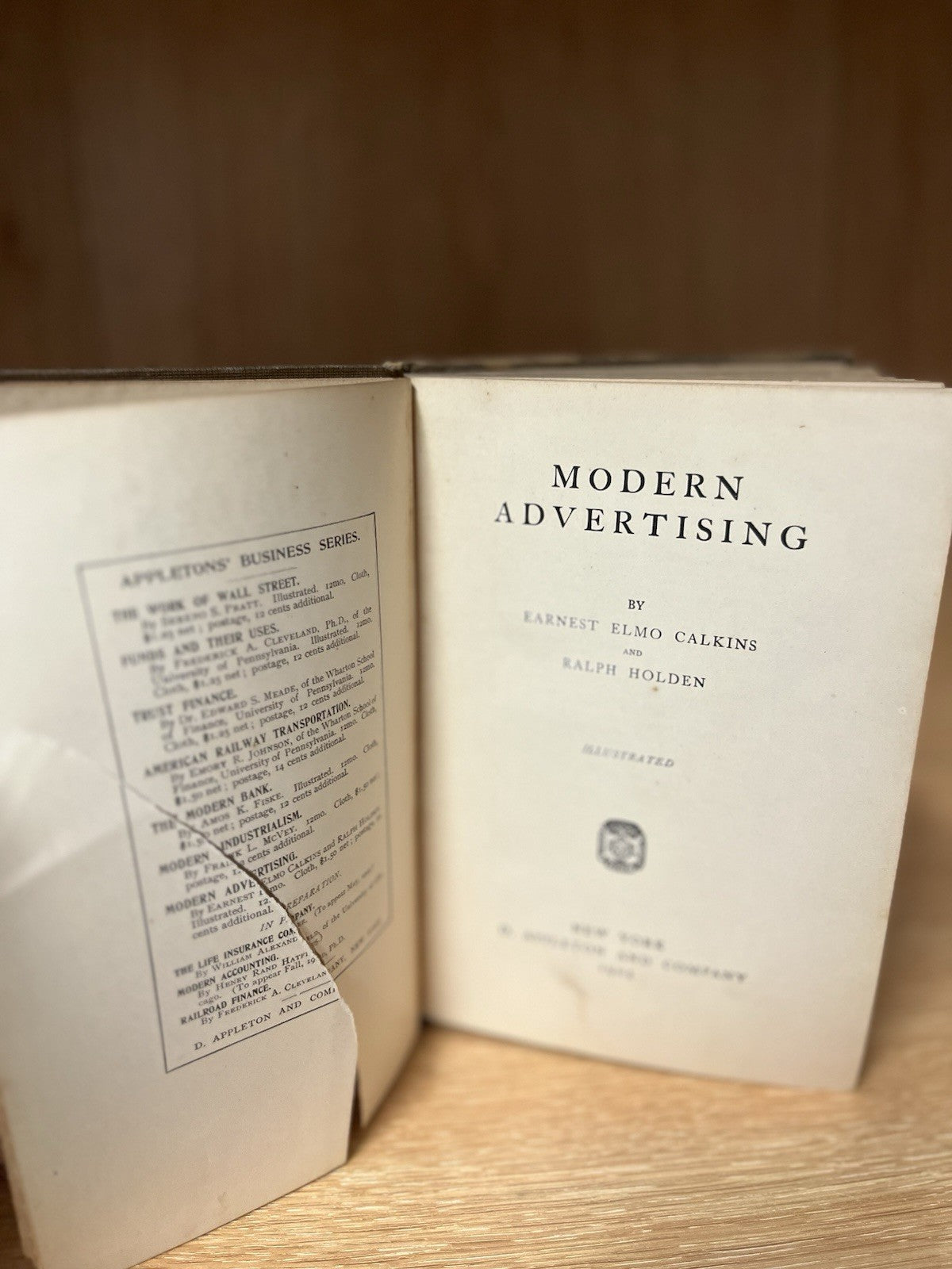 Modern Advertising Calkins Holden. 1st Ed. Illus. 1905