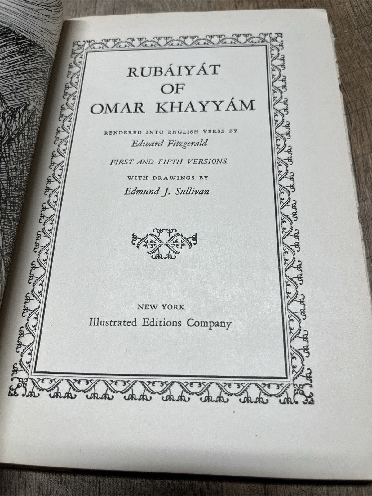 Rubaiyat of Omar Khayyam Illustrated by Willy Pogany 1992 Hardcover