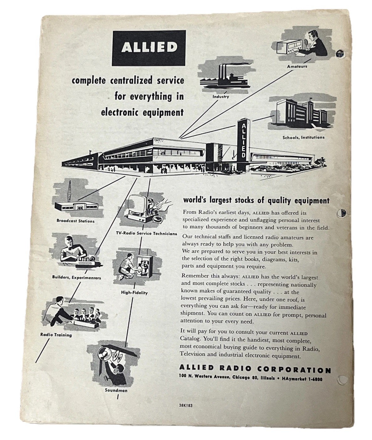 The knight 1,000 OHMS/Volt Vom By Allied Radio 