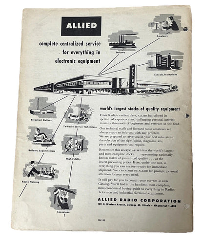 The knight 1,000 OHMS/Volt Vom By Allied Radio 