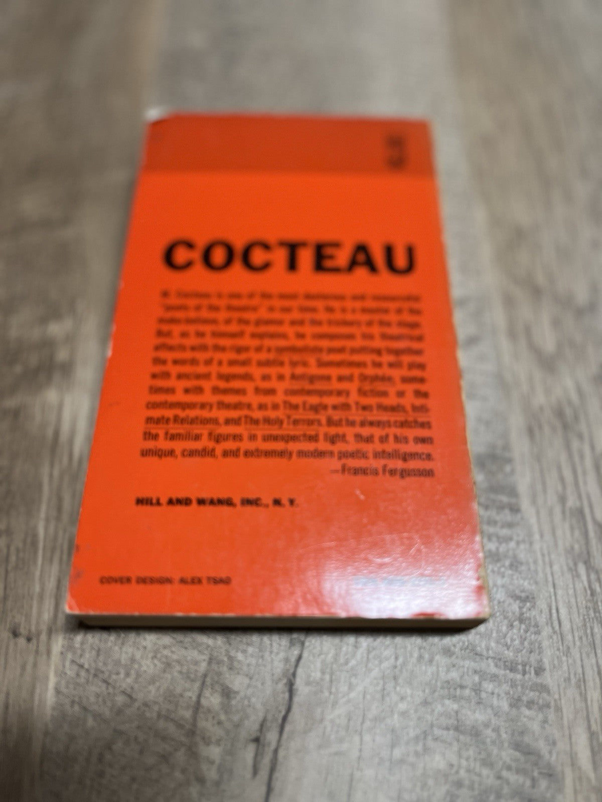 jean cocteau Five Plays 1st Edition by Jean Cocteau Vintage Hill and Wang 1961