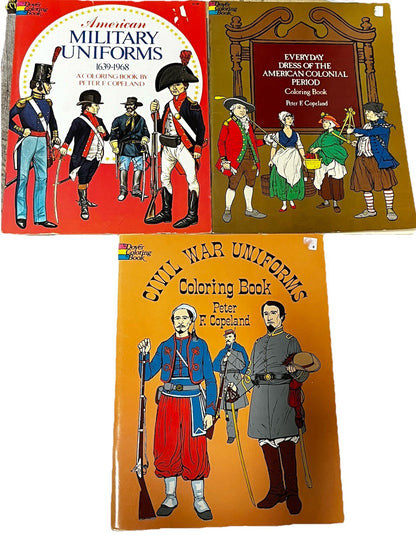 Dover Coloring Books Peter F Copeland Coloring Book Lot of 3