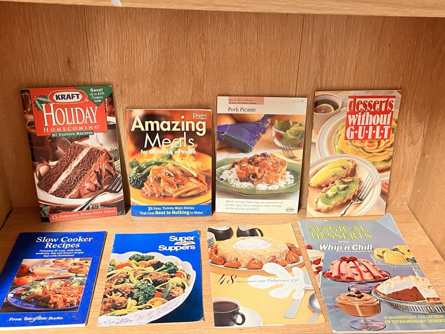 Vintage Lot Of 8 Recipe Booklets Pamphlets Advertising Cookbooks