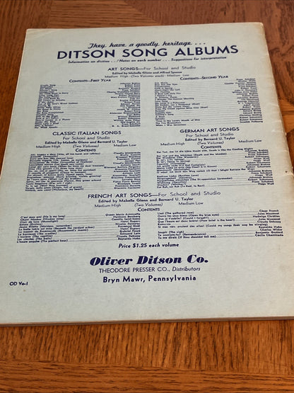 Classic Italian Songs for School and Studio Book, by mabelle glenn, bernard u.