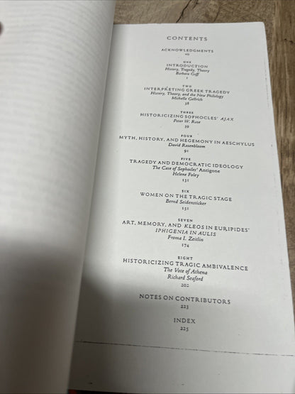 HISTORY DIALOGUES ON TRAGEDY ATHENIAN DRAMA THEORY By Barbara Goff Pamphlet
