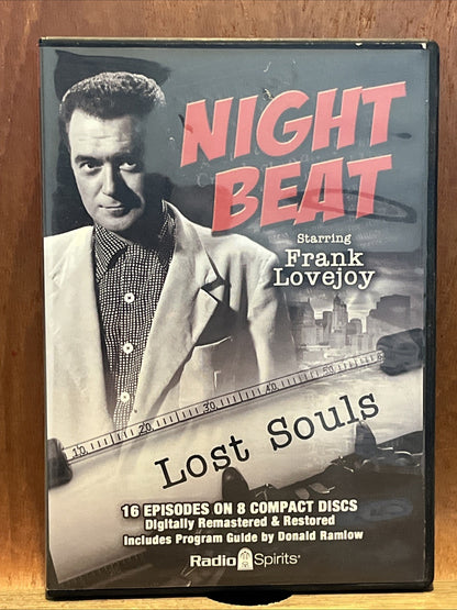 Night Beat Lost Souls Starring Frank Lovejoy Brand 8 CD Radio Spirits Old Time