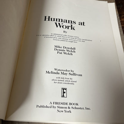 Mike Dowdall, Pat Welch, Dennis Welch HUMANS 1st Print Book Lot ( 1985-1986 )