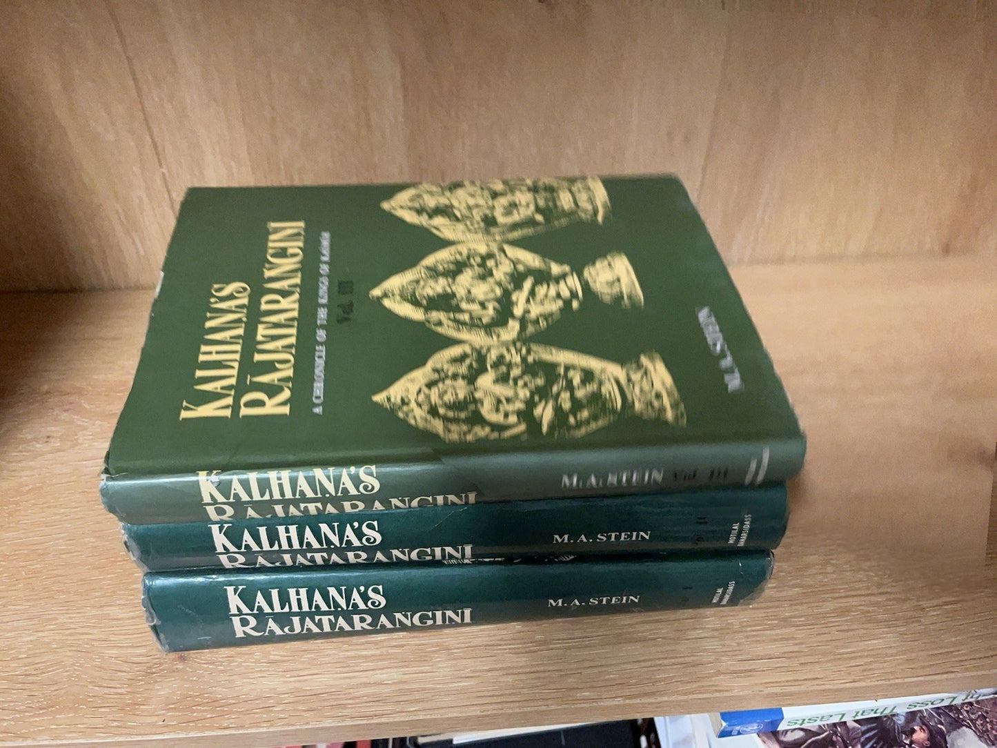 KALHANAS RAJATARANGINIA CHRONICLE OF THE KINGS OF KAŠMIR Volumes 1-3 Sets