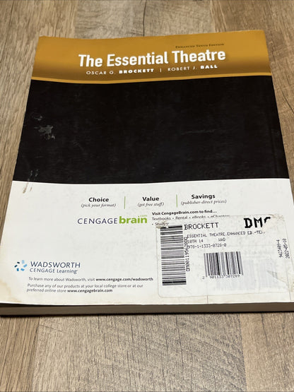 Enhanced 10th Edition,The Essential Theatre - Tenth Edition Oscar G. Brockett
