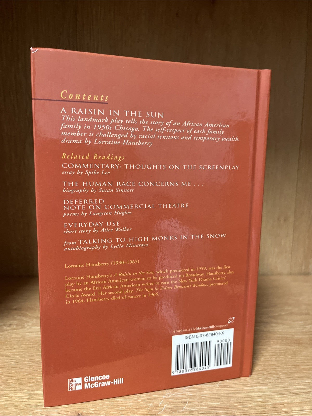 A RAISIN IN THE SUN WITH RELATED READINGS By Lorraine Hansherry  *Excellent*