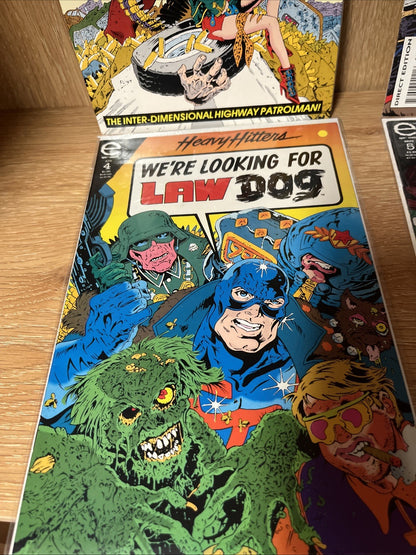 Marvel Epic Comics Heavy Hitters Law Dog  Issues 1, 3 , 4, 5 Comic Book Lot 4