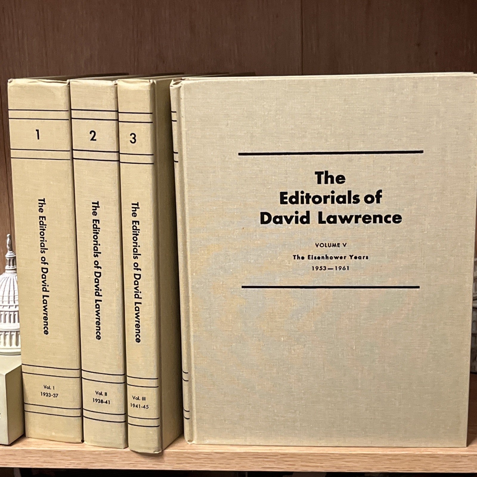 1970 The Editorials of David Lawrence, 4 Volume Set