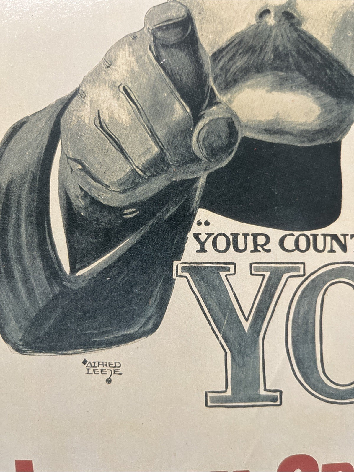 Vintage WW2 Propaganda Poster Print - London Opinion - Your Country Needs You