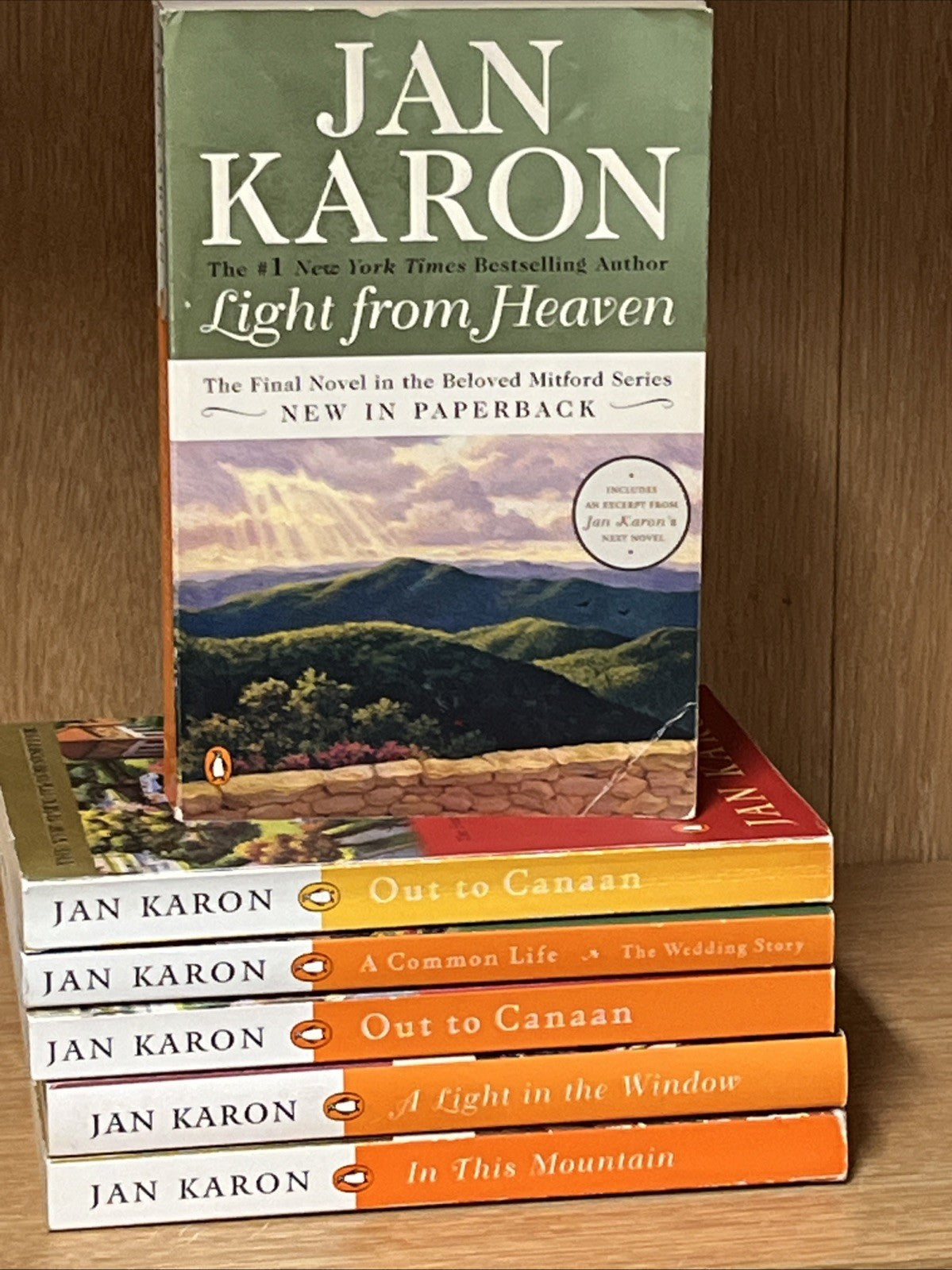 Jan Karon Book Lot 5 : Out of Canaan And A Common Life