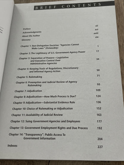 Administrative Law: The Sources and Limits of Government Agency Power by Daniel