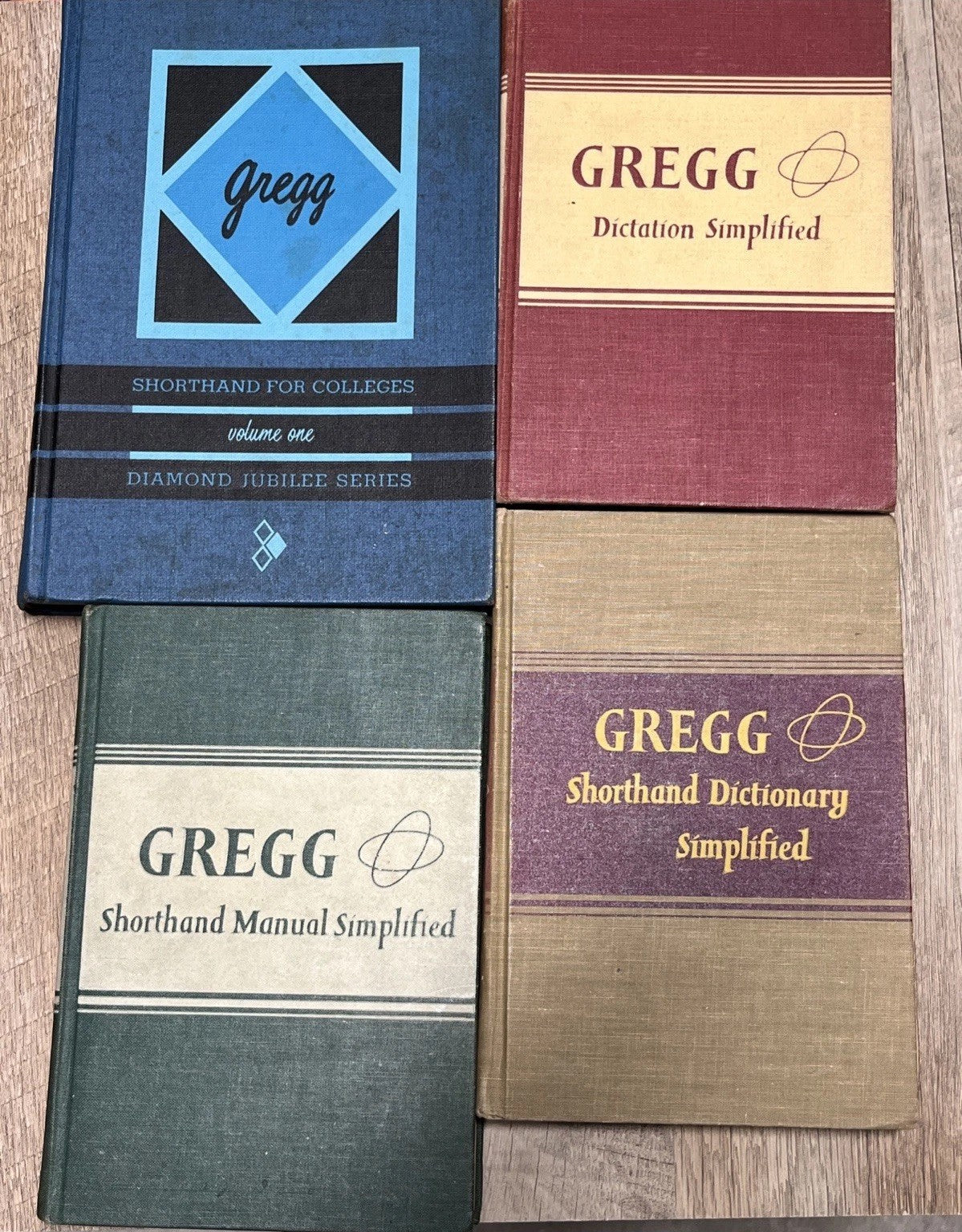 Gregg Shorthand Lot 4 College Diamond Jubilee, Dictionary,Dictation Simplified