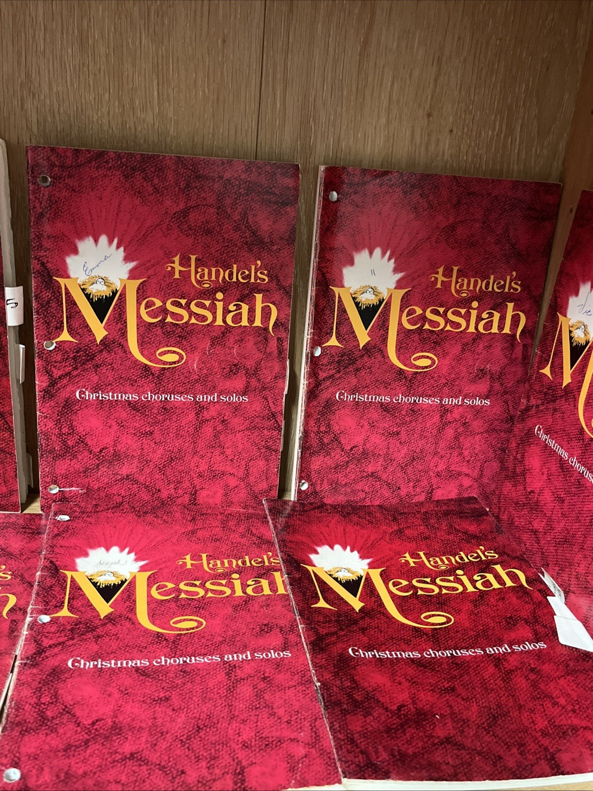The Messiah The Christmas Choruses & Solos Lot of 10 Vocal Piano Score Handel