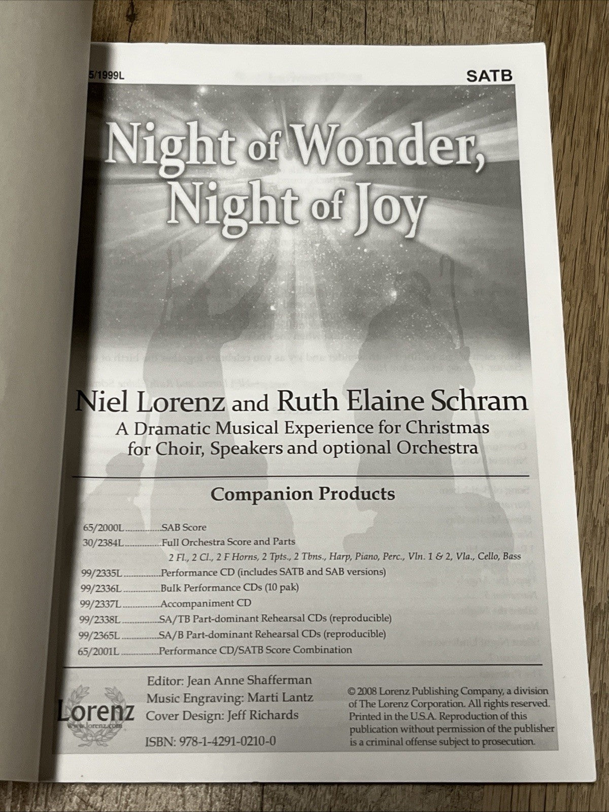 Night of wonder, Night of joy by Ruth Elaine Schram and Noel Lorenz