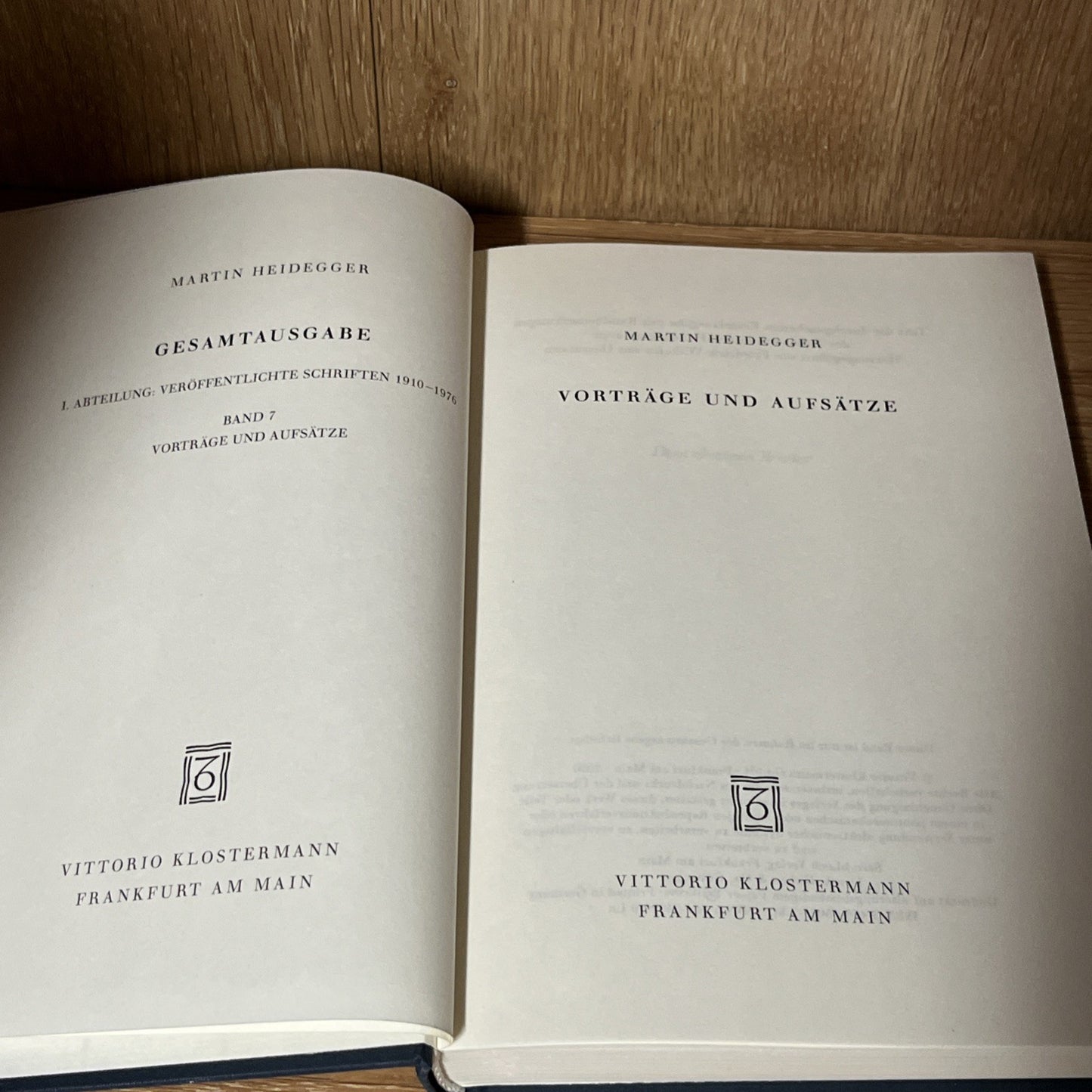 Martin Heidegger, Gesamtausgabe: 4 Volumes Sets Abteilungen: Veroffentlichte