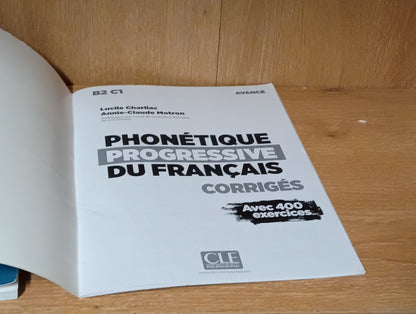 A-C Motron - Phonetique progressive 2e  edition   Livre avance  CD MP3 Lot of 2