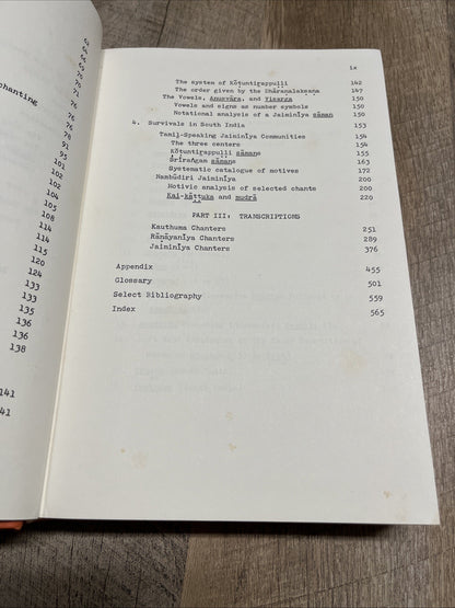 Wayne Howard Samavedic Chant 1st Edition 1977