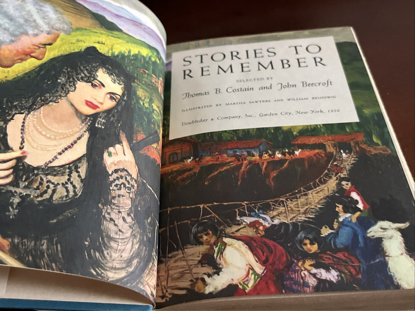 Vintage Stories To Remember by Thomas B. Costain 1956 Hardcover