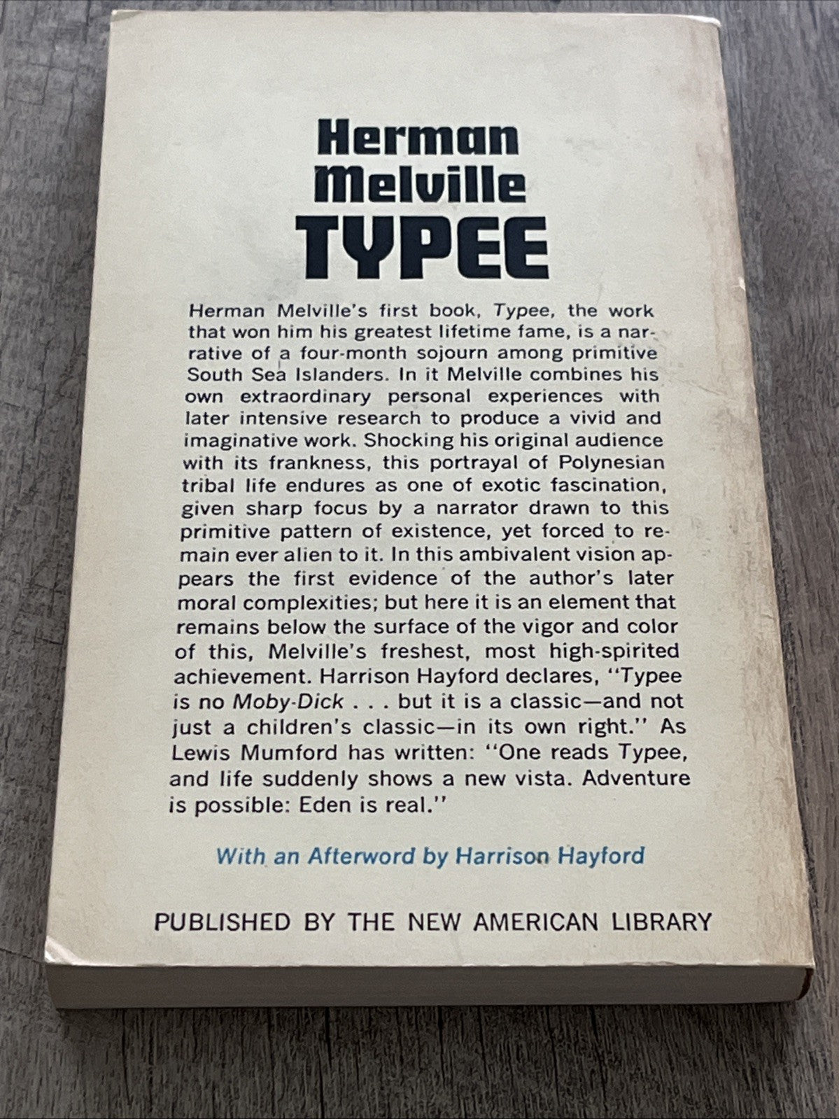 TYPEE (SIGNET CLASSICAL BOOKS) Herman Melville