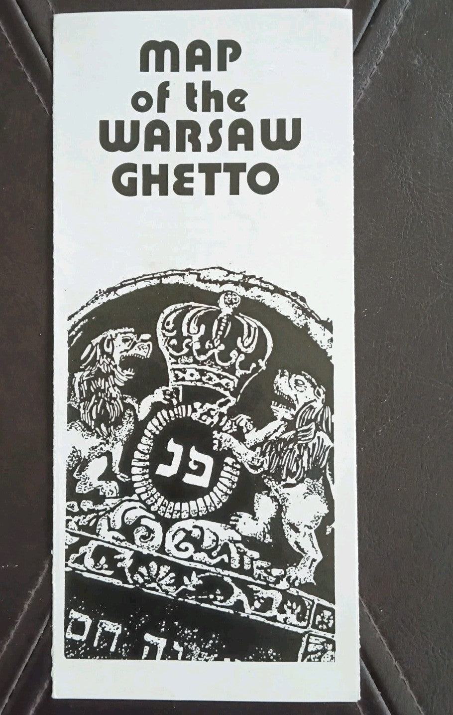 A GUIDE TO JEWISH WARSAW POLAND 1990 Judaica BOOK with MAPS 64 Pages