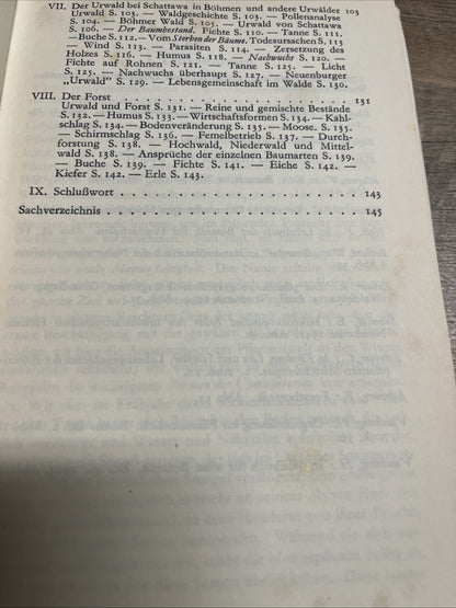 Verstandliche Wissenschaft L. Jost. F. Overbeck Baum Und Wald 1952