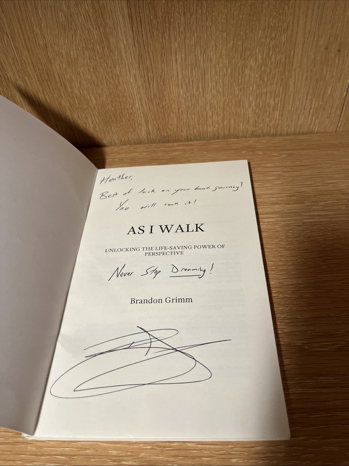 As I Walk: Unlocking the Life-Saving Power of Perspective 1st Ed SIGNED COPY