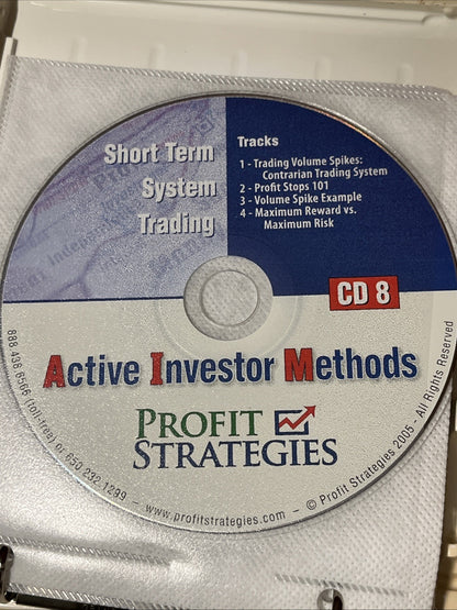 Profit Strategies: Active Investor Methods. Home Study Course 4book + 6 DVD +8CD