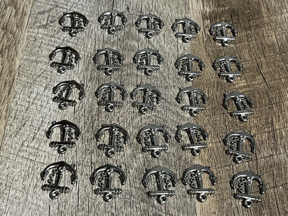 Silver Anchor Charms Lot of 49 Pc , 27x24mm - US Seller