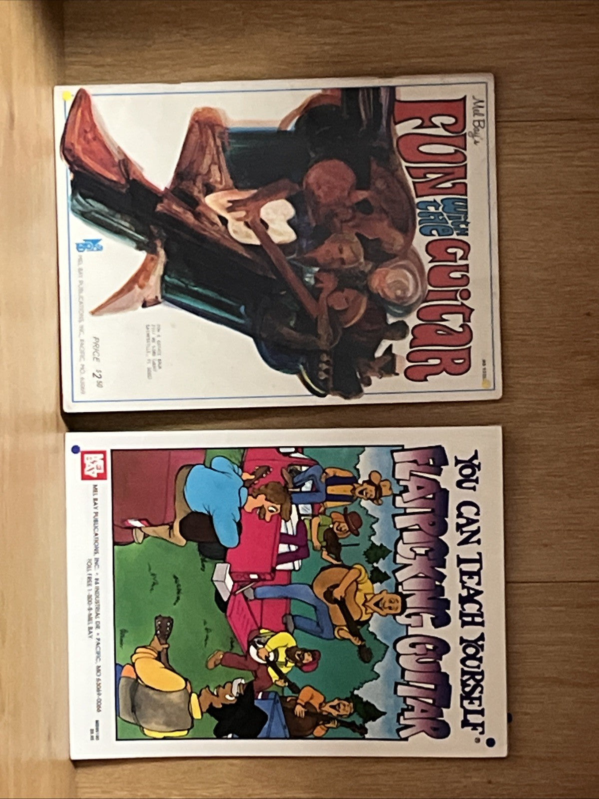 Mel Bay Guitar Books Lot of 2 Fun With Guitar & Flatpicking Guitar