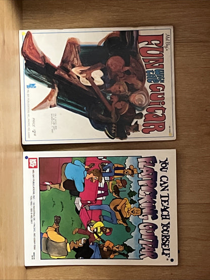 Mel Bay Guitar Books Lot of 2 Fun With Guitar & Flatpicking Guitar