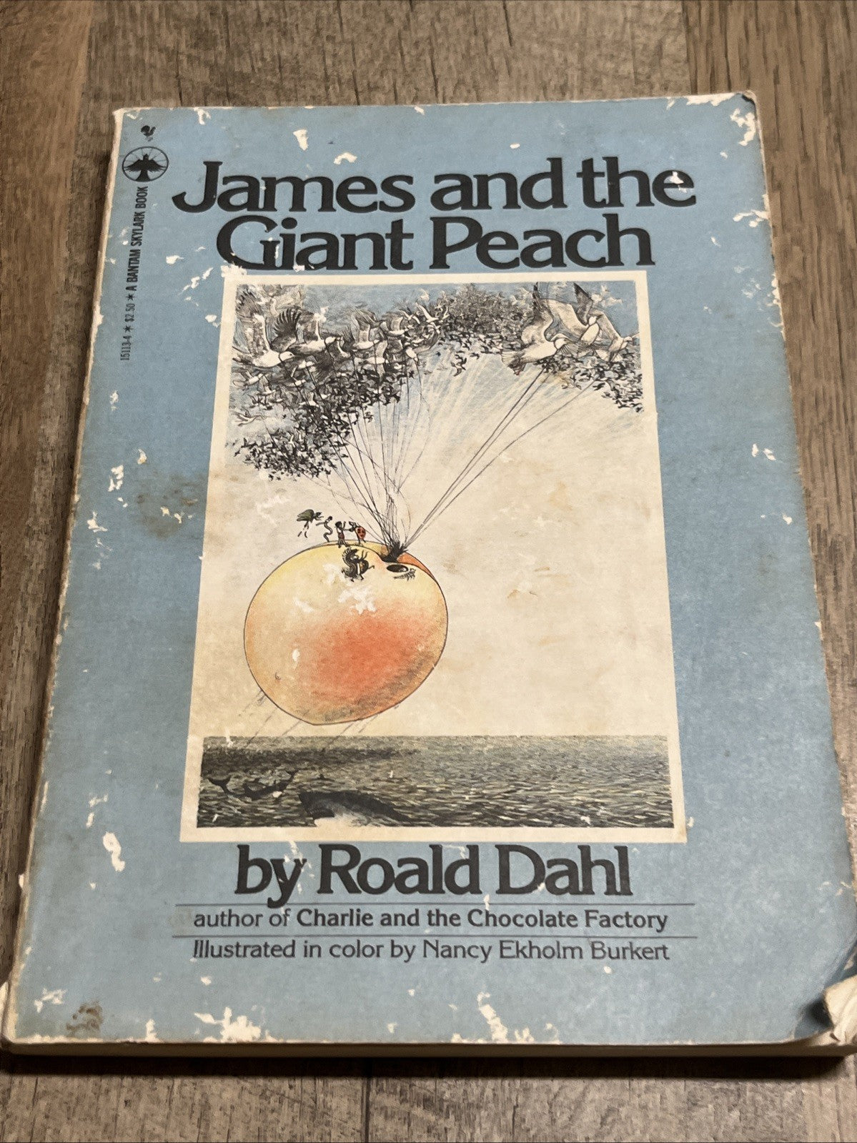 James and the Giant Peach by Raold Dahl 1980 Bantam Skylark First Edt Paperback
