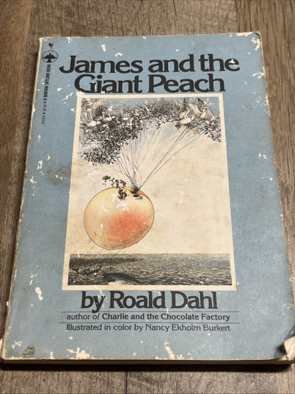 James and the Giant Peach by Raold Dahl 1980 Bantam Skylark First Edt Paperback
