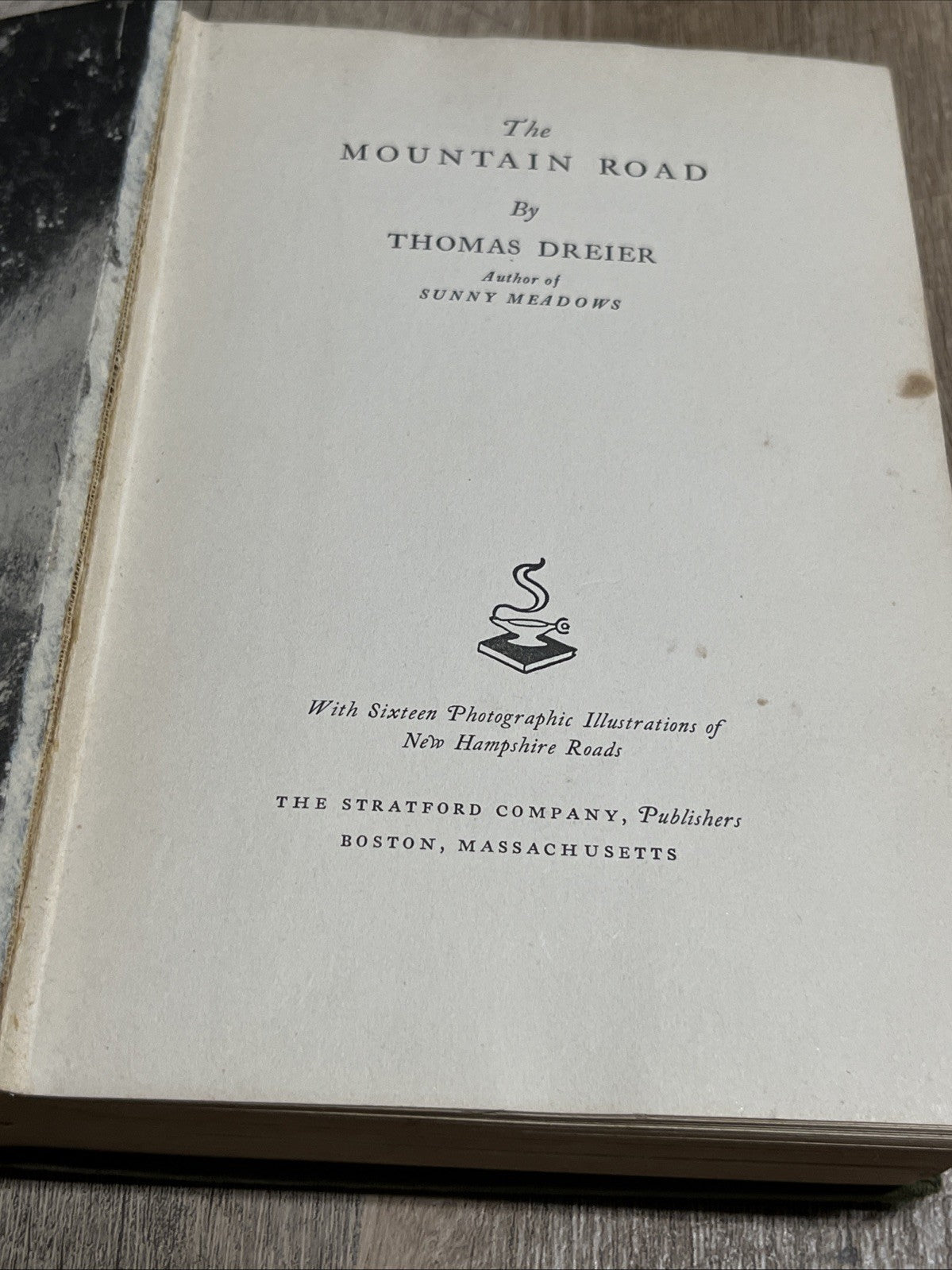 The Mountain Road First Edition 1935 by thomas dreier