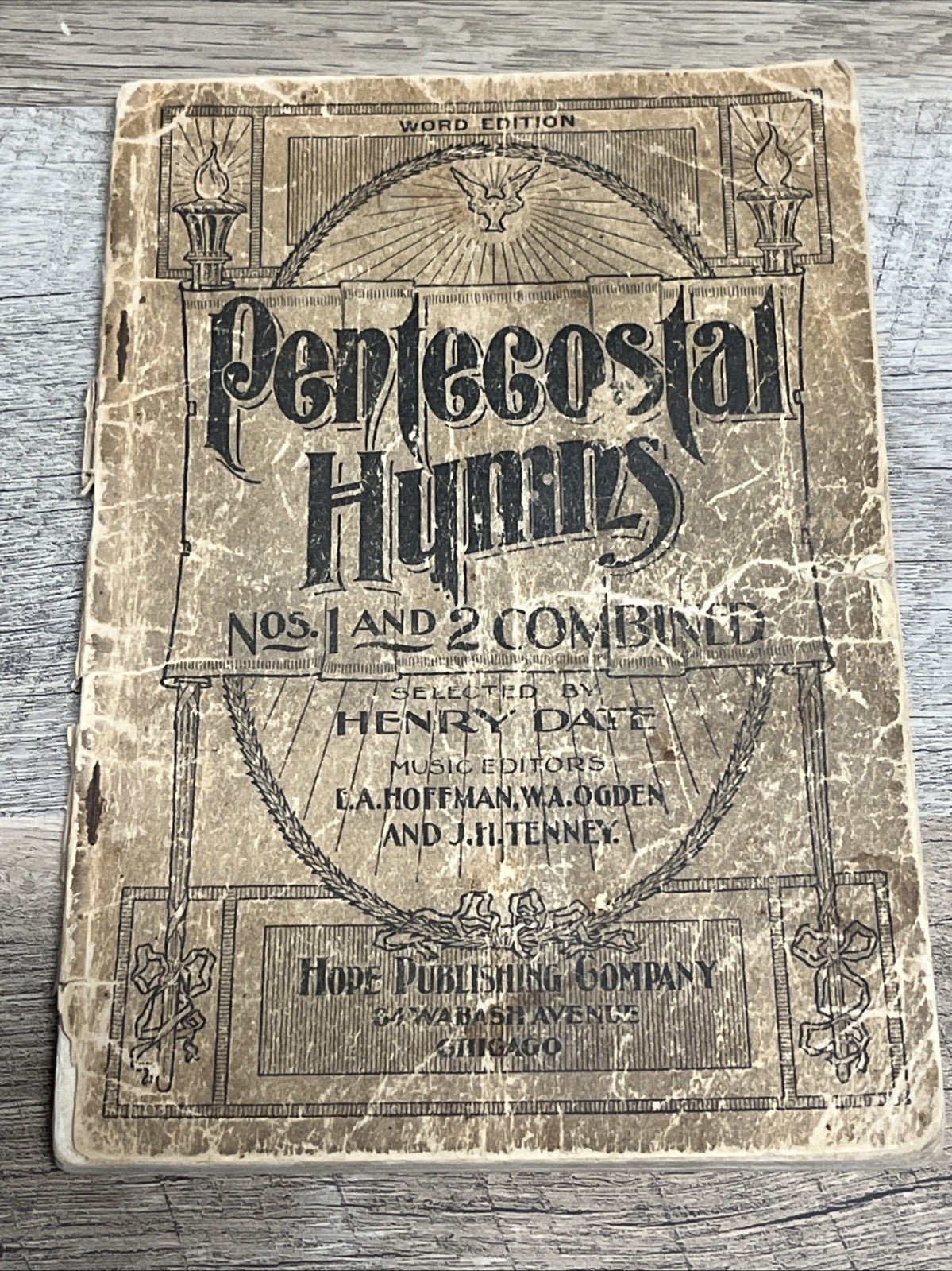Pentecostal Hymns Nos 1 and 2 Combined By Henry Date Word Edition 1800s RARE