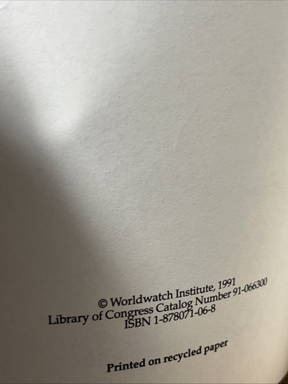 Shaping Cities: The Environmental & Human Dimensions Worldwatch Paper #105 (1991