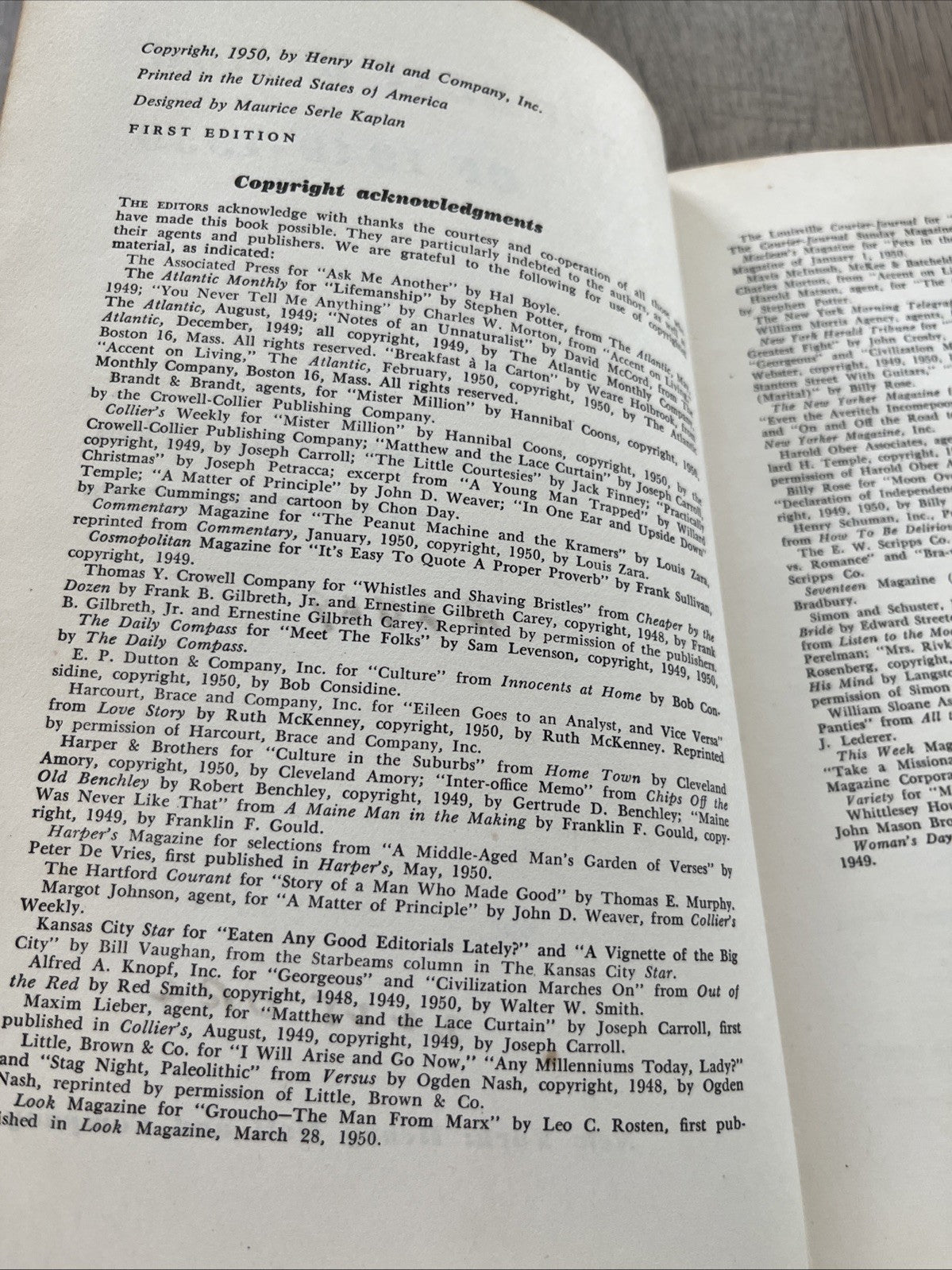The Best Humor of 1949-1950 First Editionby Louis Untermeyer and Ralph E. Shikes