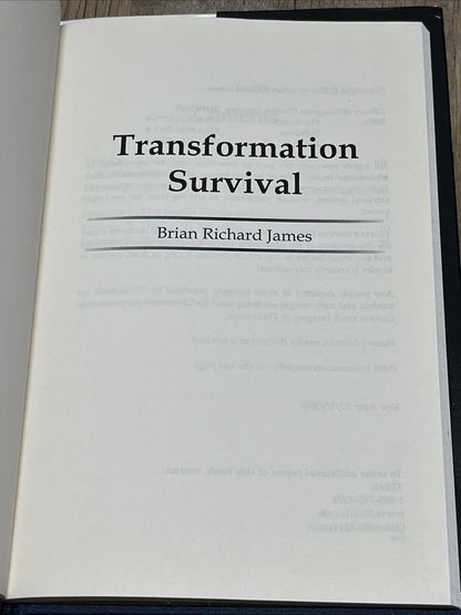 Transformation Survival by Brian Richard James (English) Hardcover Book