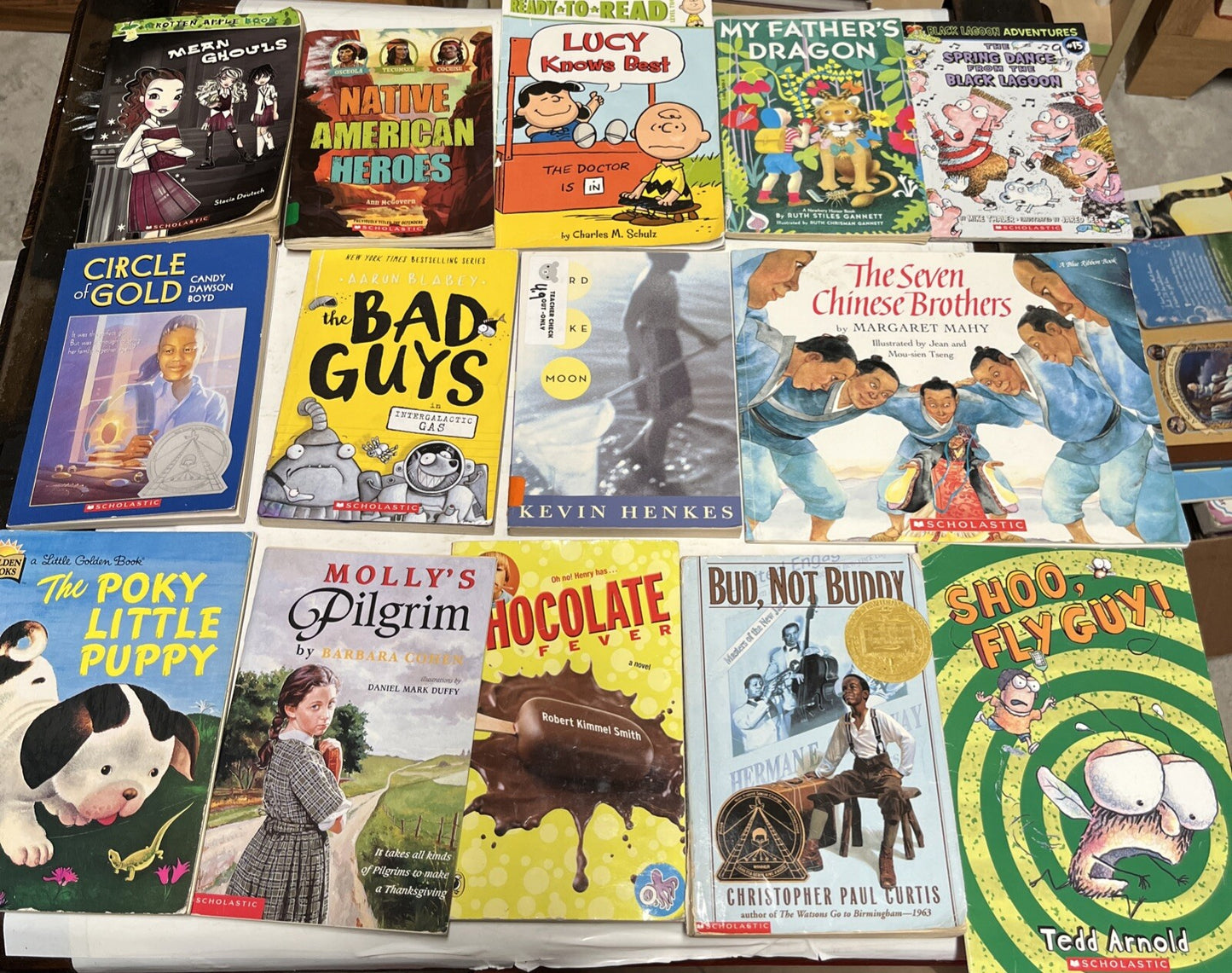 Bulk Lot of 15 Children's Paperback Picture Books Random Mix - acceptable