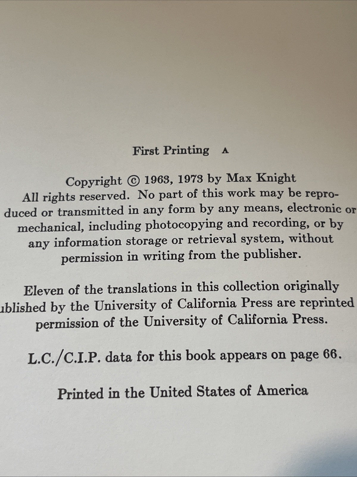 The Daynight Lamp and Other Poems by Christian Morgenstern, 1973