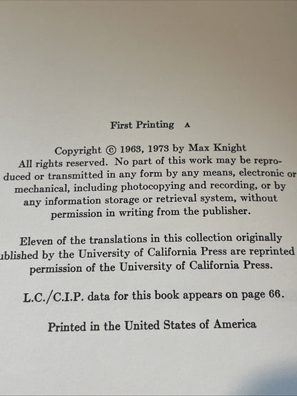 The Daynight Lamp and Other Poems by Christian Morgenstern, 1973