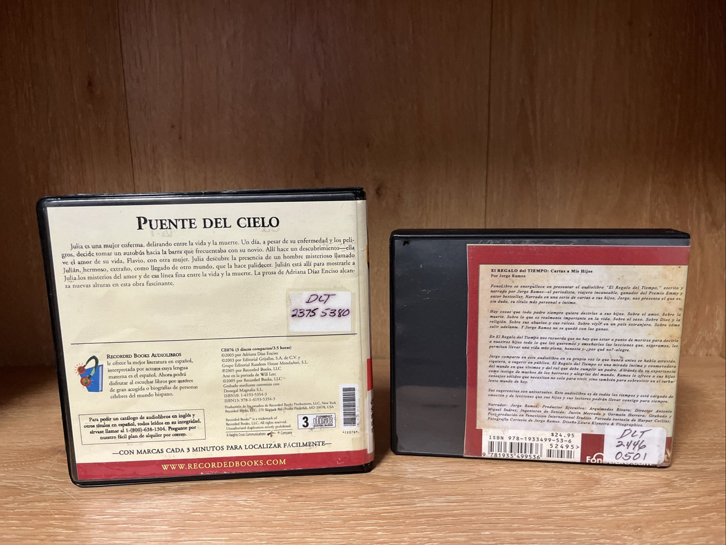 Dos Spanish Audio Book Puente Del Cielo Por Adriana Diaz Enciso & El Regalo Del