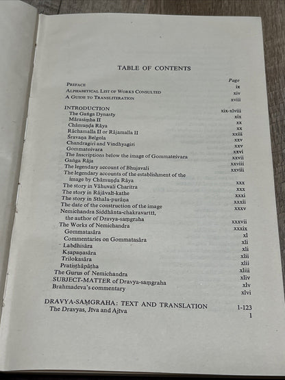 Dravya-Samgraha of Nemichandra Siddhanta-Chakravarti by Sarat C. Ghoshal 1989