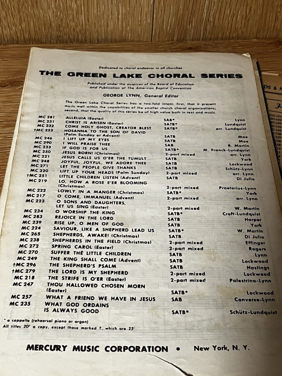Oxford Anthems Choir Sheet mixed Voices Cappella chorus Laurel Octavo 1912/40/50